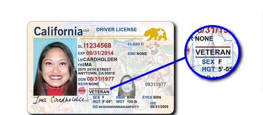 REAL ID; Veteran Designation on Driver's License